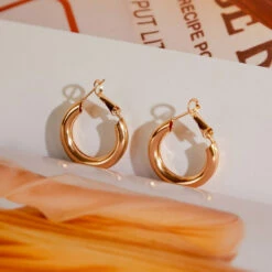 Peppermayo - Kaia Hoop Earrings - Gold -Accessories Shop 00ba591303aa41faa93bfa66e87751c3 1024x1024