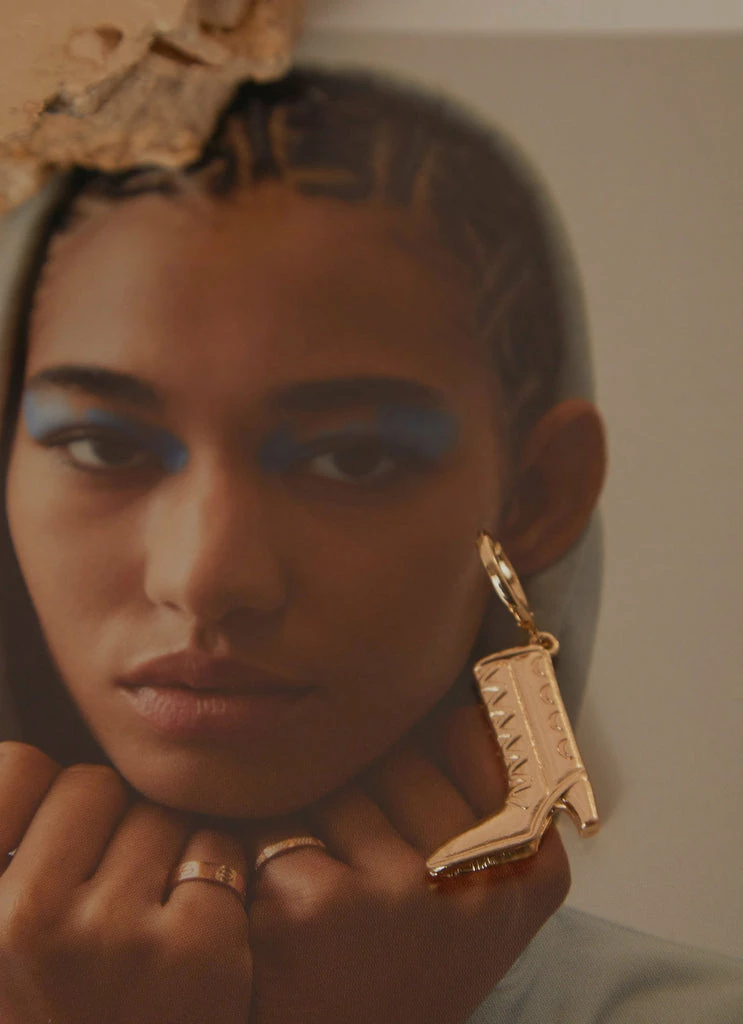 Peppermayo - Old Town Earrings - Gold 5 Peppermayo - Old Town Earrings - Gold - Image 3