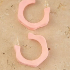 Peppermayo - Masterpiece Hoop Earrings - Pink -Accessories Shop 22f55ba21b9640deb30bc41473ce1093 1024x1024