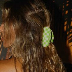 Peppermayo - Saturday Style Hair Clip - Lime Check -Accessories Shop 24b087e7348948b6b01b355aef1d4e03 1024x1024