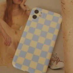 Peppermayo - The Moment IPhone Case - Blue Check -Accessories Shop 25e52ed6aadb4f528605815fb92fc59f 1024x1024