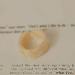 Peppermayo - Museum Date Resin Ring - Beige -Accessories Shop 2ce9d7544a694740a279288f82272b9a 1024x1024