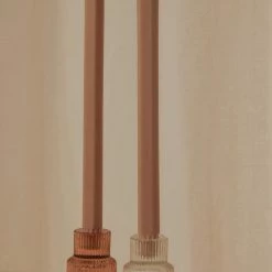 Candle Co - Moreton Eco Hexagonal Dinner Candle 2 Pack - Latte