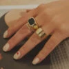 Peppermayo - Turlington Ring Set - Gold & Black -Accessories Shop 303bfaa4f57c4d4ea6a32e2e72624796 1024x1024