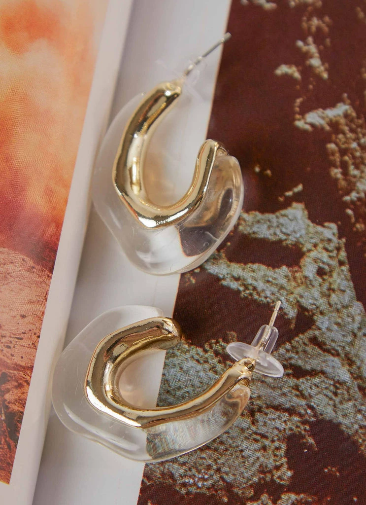 Peppermayo - Moment In Time Earrings - White 3 Peppermayo - Moment In Time Earrings - White