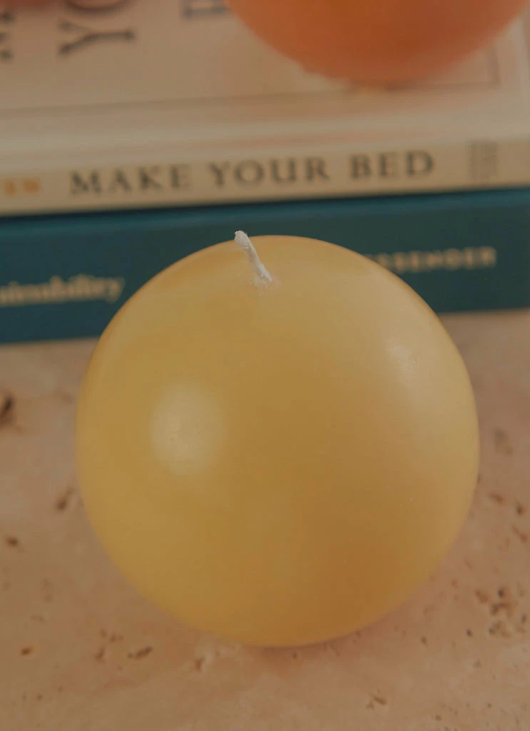 Candle Co - Moreton Eco Ball Candle - Lemon 5 Candle Co - Moreton Eco Ball Candle - Lemon - Image 3