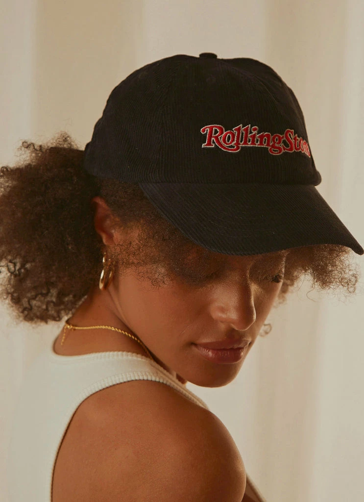 Rolla's Rolla's - Rolling Stone Cord Cap - Black Cord 4 Rolla's Rolla's - Rolling Stone Cord Cap - Black Cord - Image 2