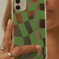 Peppermayo - Time Warp IPhone Case - Gren Warp Check -Accessories Shop 4d3c0e64161a4ac8afbd14d5029d2e8a 1024x1024