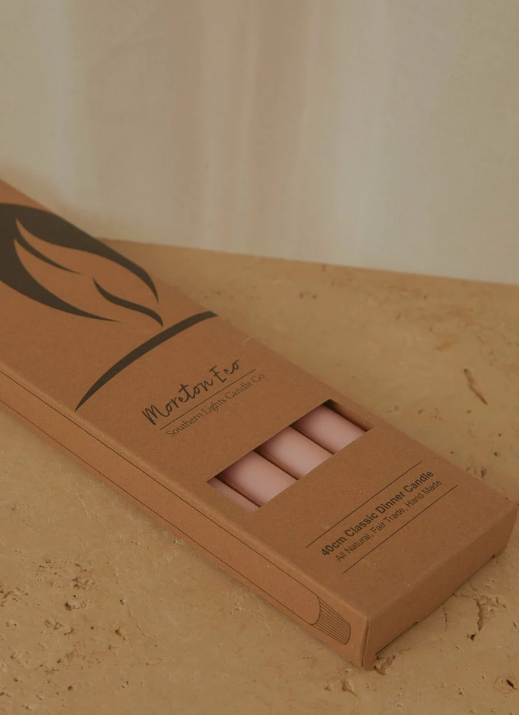 Candle Co - Moreton Eco Dinner Candle - Blush Pink 6 Candle Co - Moreton Eco Dinner Candle - Blush Pink - Image 4