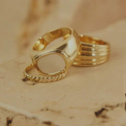 Peppermayo - Turlington Ring Set - Gold & White -Accessories Shop 52dd14c2ae124e0bab23753c2b17a0e4 1024x1024