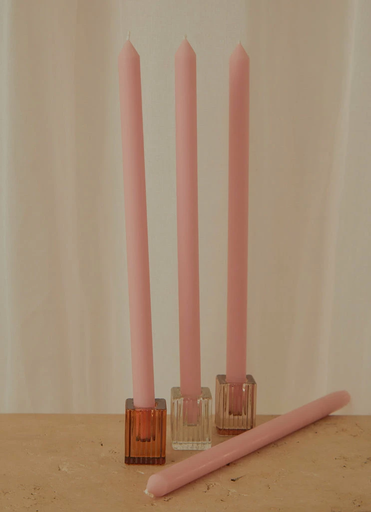 Candle Co - Moreton Eco Dinner Candle - Blush Pink 5 Candle Co - Moreton Eco Dinner Candle - Blush Pink - Image 3