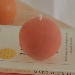 Candle Co - Moreton Eco Ball Candle - Baked Clay