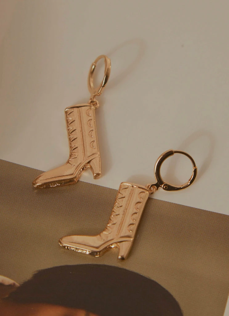 Peppermayo - Old Town Earrings - Gold 6 Peppermayo - Old Town Earrings - Gold - Image 4