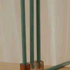 Candle Co - Moreton 40cm Eco Dinner Candle Pack Of 4 - Emerald Green