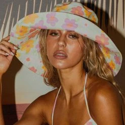 Peppermayo Exclusive - Sundazed Oversized Bucket Hat - Mariposa