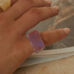 Peppermayo - Art House Resin Ring - Pink -Accessories Shop 7053f0635ad64690943030ebe7bbf120 1024x1024