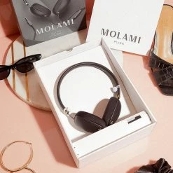 Molami - Napa Leather Headphones - Black/Gold