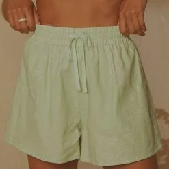 Peppermayo Exclusive - Raffi Linen Shorts - Sage -Accessories Shop 74bdc3b504c747ed933d903e3f20e5e1 1024x1024