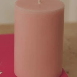 Candle Co - Moreton Eco Slim Pillar Candle- 5 X 7.5cm - Blush Pink -Accessories Shop 75b78a62e6de4b7fa86bc2a74b234357 1024x1024