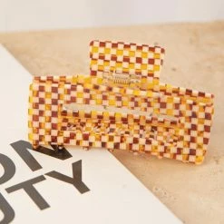 Peppermayo - Alba Hair Clip - Yellow Check 11 Peppermayo - Alba Hair Clip - Yellow Check -Accessories Shop 77a28ae6c4384fcaa4109537f95ee5c8 1024x1024