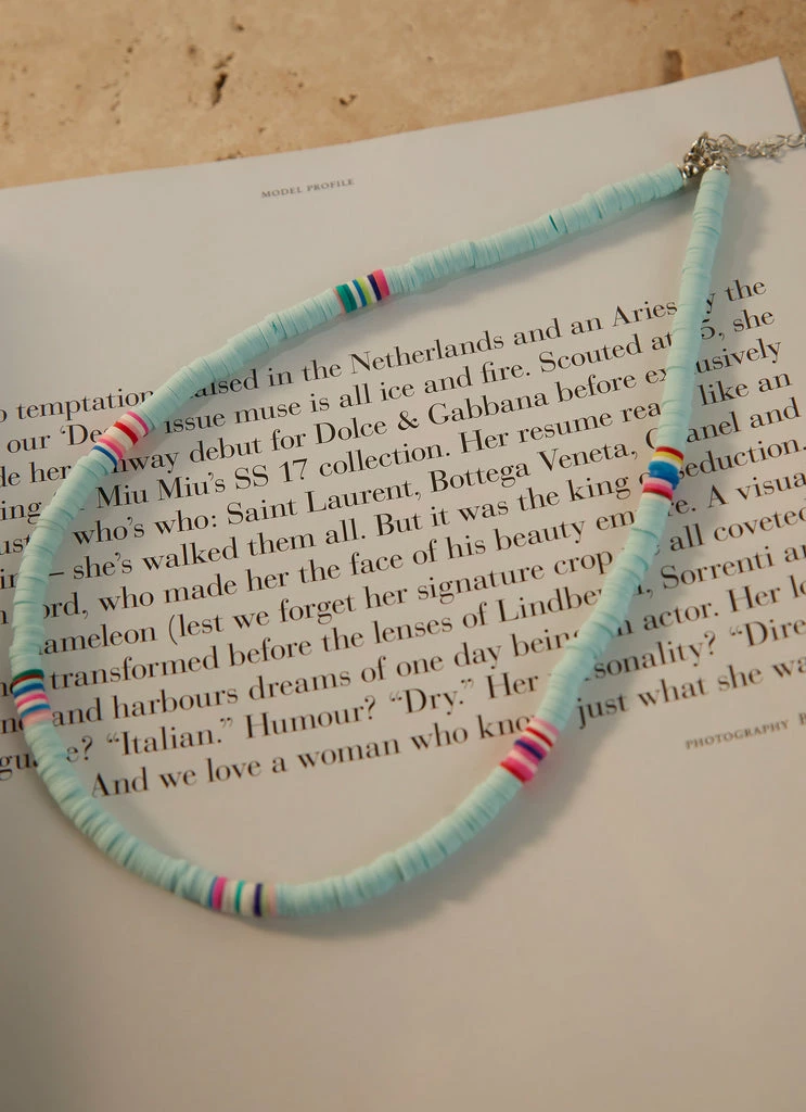 Peppermayo - Summer Somewhere Necklace - Baby Blue 3 Peppermayo - Summer Somewhere Necklace - Baby Blue