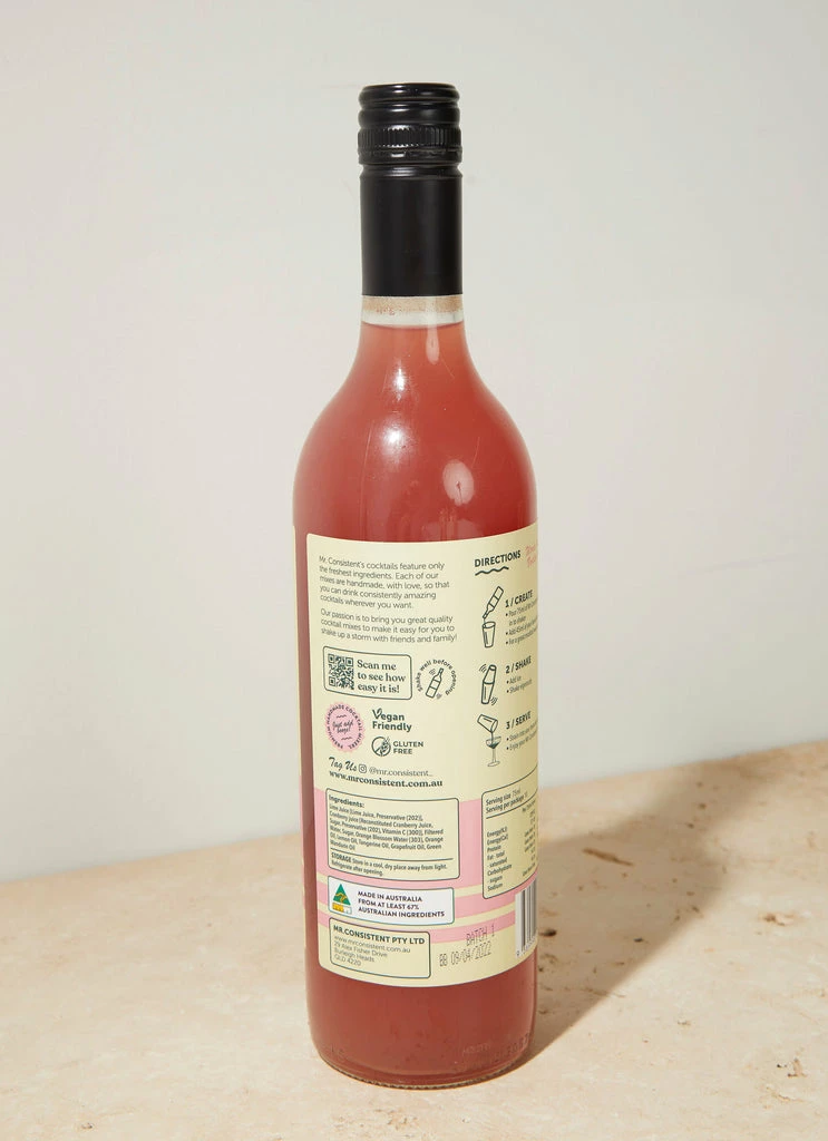 Mr Consistent - Mr Consistent Premium Cocktail Mixer - Cosmo 5 Mr Consistent - Mr Consistent Premium Cocktail Mixer - Cosmo - Image 3