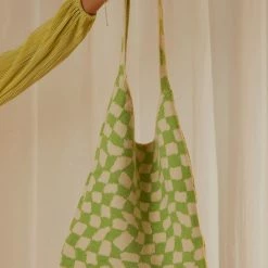Peppermayo Exclusive - Venice Beach Knit Bag - Lime Green Check -Accessories Shop 81ef4d8bc9db4fe687a2cd7ed351250a 1024x1024