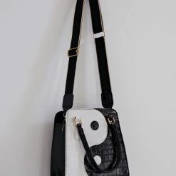 Peppermayo - Yin To My Yang Handbag - Black And White
