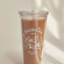 Riley Hubatka X Peppermayo - Iced Coffee Posse Tumbler - Clear