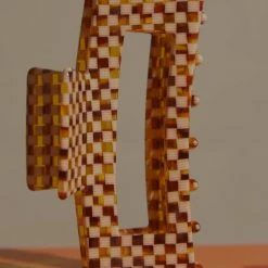 Peppermayo - Alba Hair Clip - Yellow Check 10 Peppermayo - Alba Hair Clip - Yellow Check -Accessories Shop AlbaHairClip 2 1024x1024