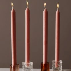 Candle Co - Moreton 30cm Eco Dinner Candle Pack Of 4 - Peach