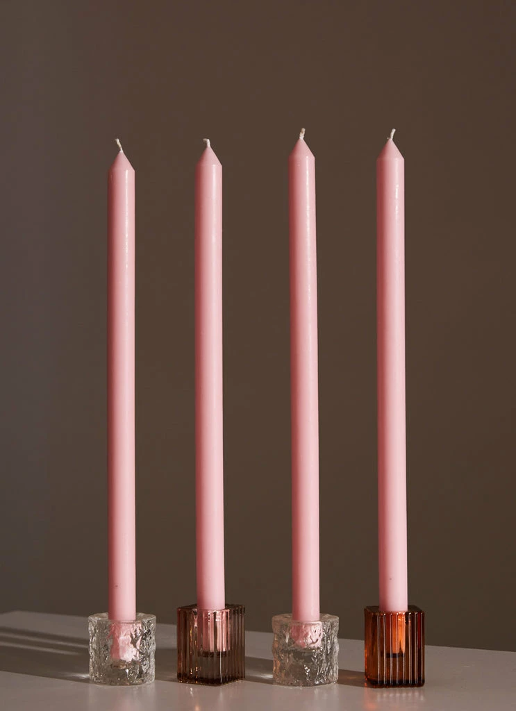 Candle Co - Moreton Eco Dinner Candle - Blush Pink 4 Candle Co - Moreton Eco Dinner Candle - Blush Pink - Image 2