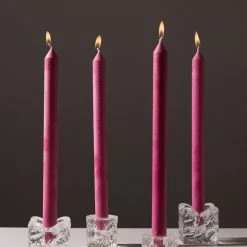 Candle Co - Moreton Eco Dinner Candle 4 Pack - Magenta -Accessories Shop CandleCo MoretonEcoDinnerCandle4Pack Magenta1 1024x1024