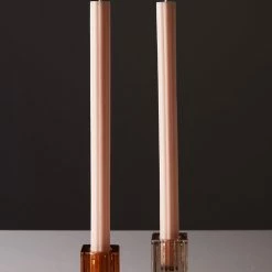 Candle Co - Moreton Eco Fluted Dinner Candle - Nude