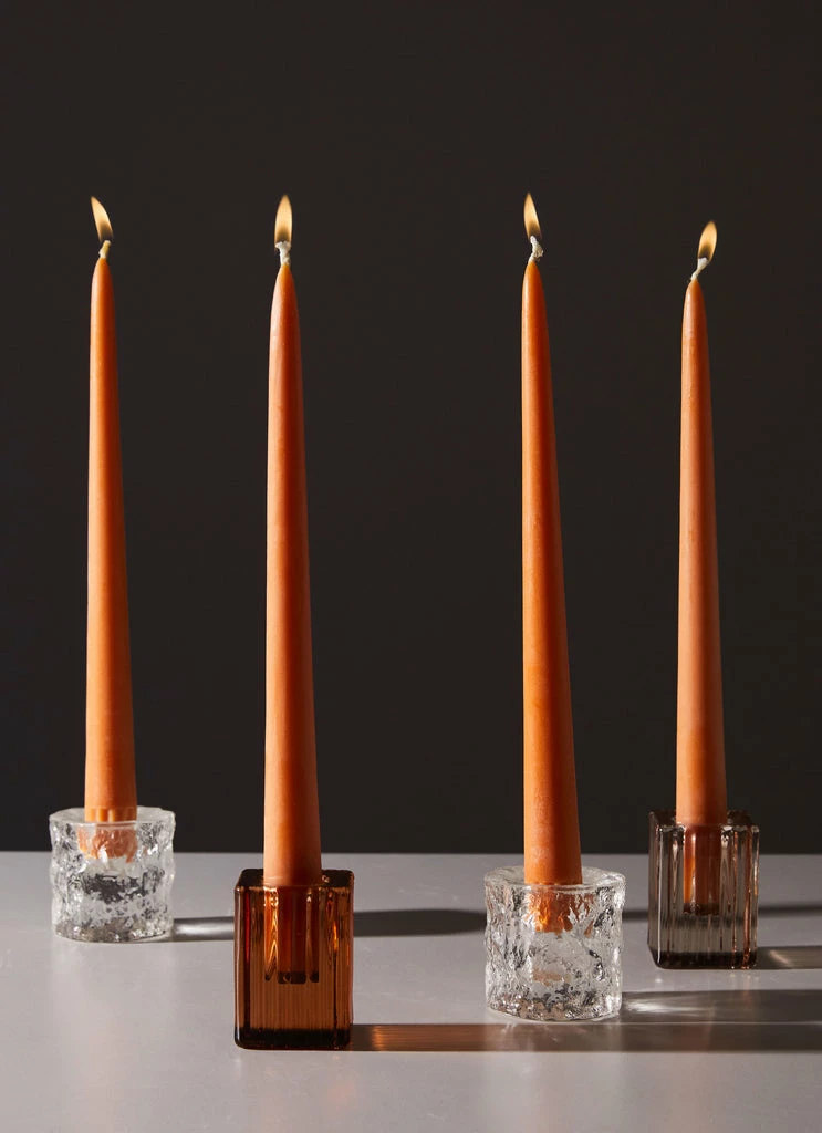 Candle Co - Moreton Eco Taper Candle Pack Of 4 - Orange 4 Candle Co - Moreton Eco Taper Candle Pack Of 4 - Orange - Image 2