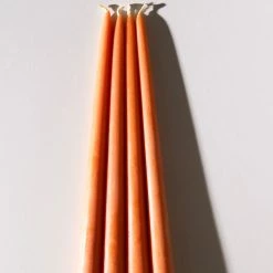 Candle Co - Moreton Eco Taper Candle Pack Of 4 - Orange