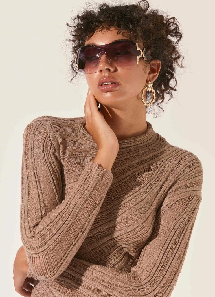 Peppermayo Exclusive - Glacier Sunglasses - Violet 4 Peppermayo Exclusive - Glacier Sunglasses - Violet - Image 2