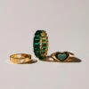 Riley Hubatka X Peppermayo - A Fairytale Ring Set - Gold And Green -Accessories Shop Gifting Jewellery 11 1024x1024