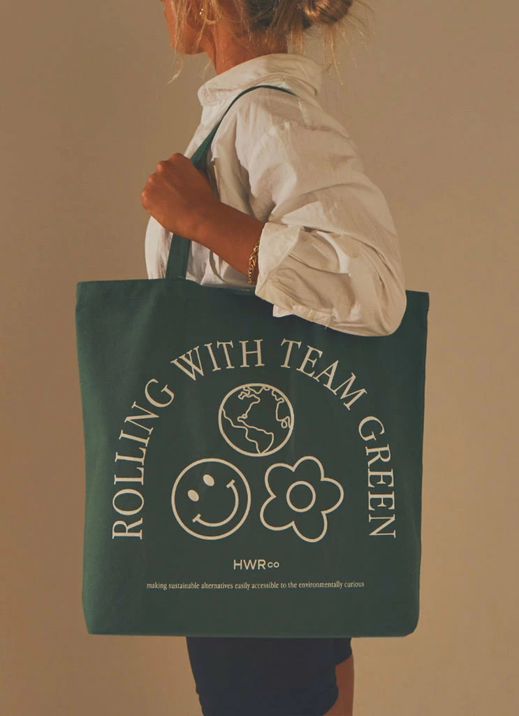 How We Roll - Team Green Tote Bag - Forest Green 3 How We Roll - Team Green Tote Bag - Forest Green