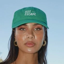 Peppermayo Exclusive - Isle Escape Dad Cap - Jade Green -Accessories Shop Isle Escape Ecom Crops 103 1024x1024