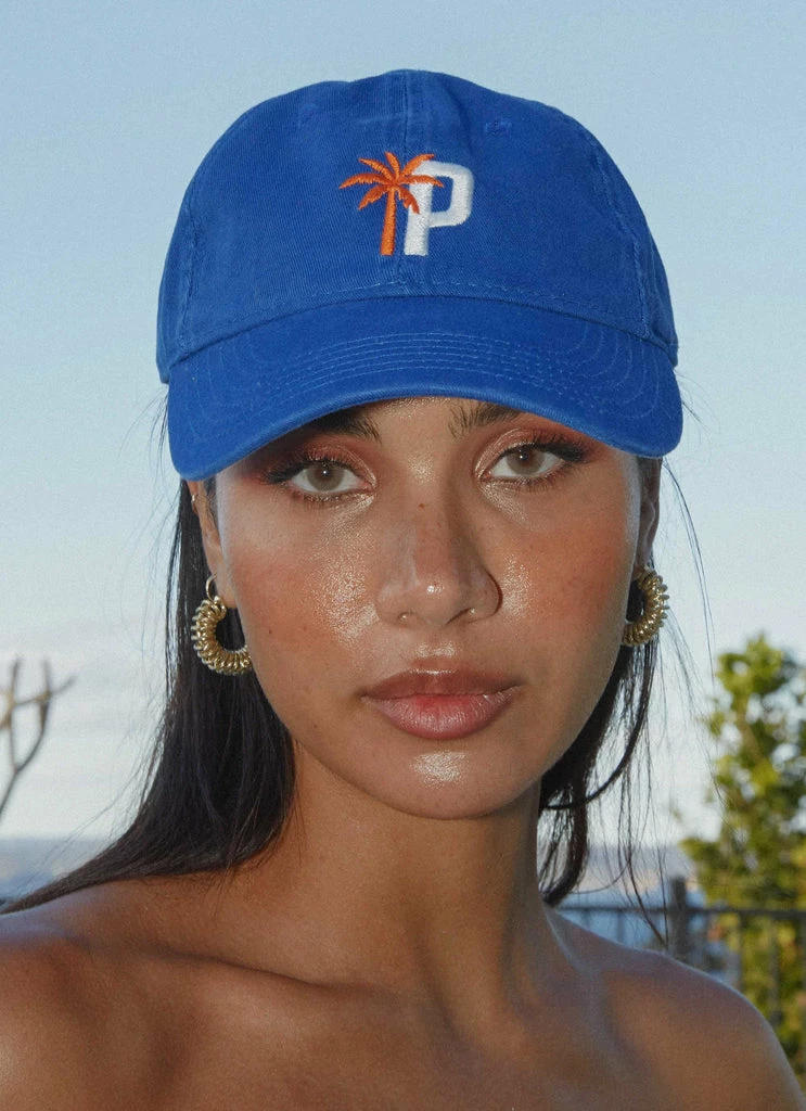 Peppermayo Exclusive - Club Palma Dad Cap - Cobalt 4 Peppermayo Exclusive - Club Palma Dad Cap - Cobalt - Image 2