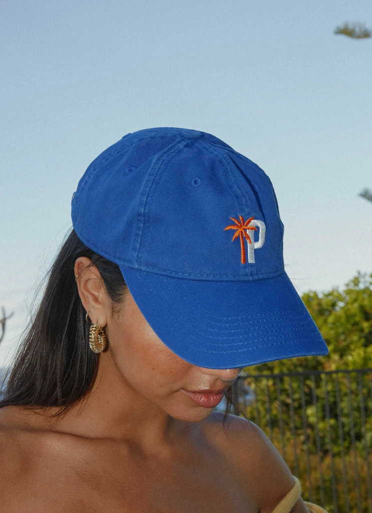 Peppermayo Exclusive - Club Palma Dad Cap - Cobalt 5 Peppermayo Exclusive - Club Palma Dad Cap - Cobalt - Image 3