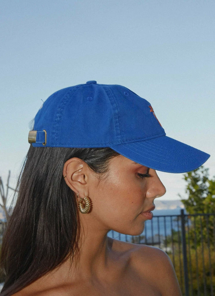 Peppermayo Exclusive - Club Palma Dad Cap - Cobalt 6 Peppermayo Exclusive - Club Palma Dad Cap - Cobalt - Image 4