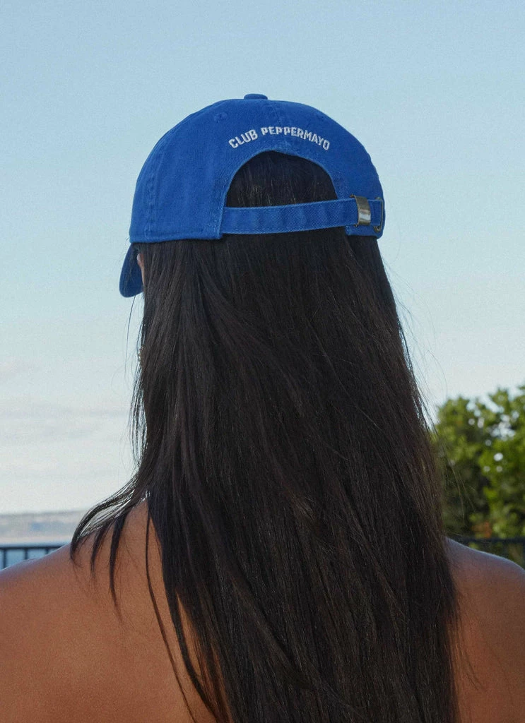 Peppermayo Exclusive - Club Palma Dad Cap - Cobalt 7 Peppermayo Exclusive - Club Palma Dad Cap - Cobalt - Image 5