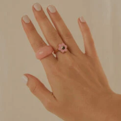 Peppermayo - New Vibrations Ring - Pink -Accessories Shop NewVibrationsRing Pink 3 1024x1024