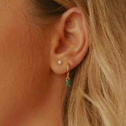 Peppermayo - Before You Earrings - Emerald