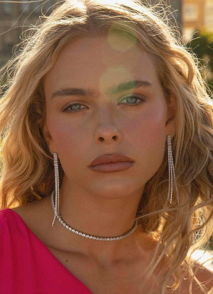 Peppermayo - Mirrorball Diamante Earrings - Silver 5 Peppermayo - Mirrorball Diamante Earrings - Silver - Image 3