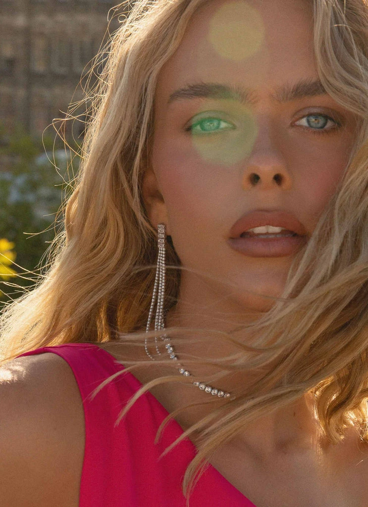 Peppermayo - Mirrorball Diamante Earrings - Silver 4 Peppermayo - Mirrorball Diamante Earrings - Silver - Image 2