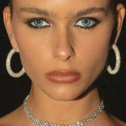 Peppermayo - Breakfast At Tiffany's Crystal Choker - Crystal -Accessories Shop Peppermayo NYE choker 1 1024x1024