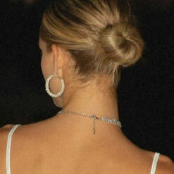 Peppermayo - Breakfast At Tiffany's Crystal Choker - Crystal -Accessories Shop Peppermayo NYE choker 3 1024x1024